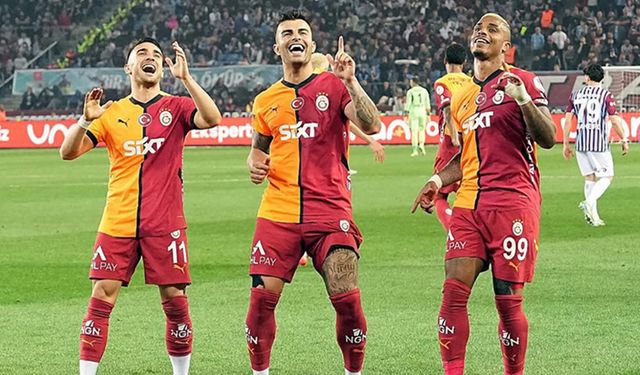 Galatasaray, Trabzonspor’u 2-0 mağlup ederek şampiyonluk için bir adım daha attı