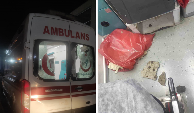 Diyarbakır’da iki ambulansa taşlı saldırı