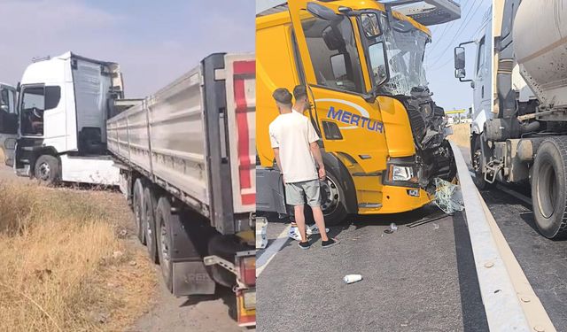 Diyarbakır-Şanlıurfa yolunda kaza: Sürücü araçta sıkıştı