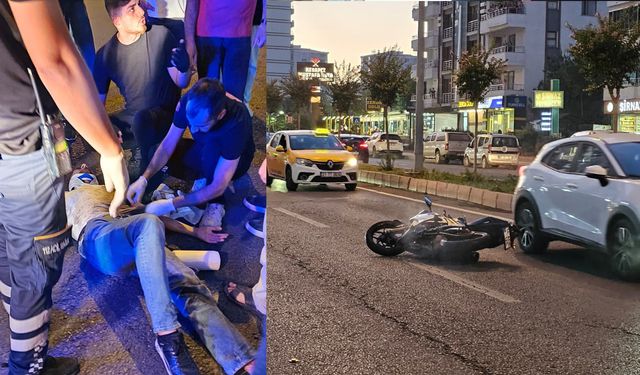 Diyarbakır’da motosiklet kazası: İki kişi yaralandı