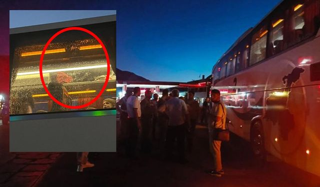 Elazığ’da Van Gölü otobüsüne saldırı