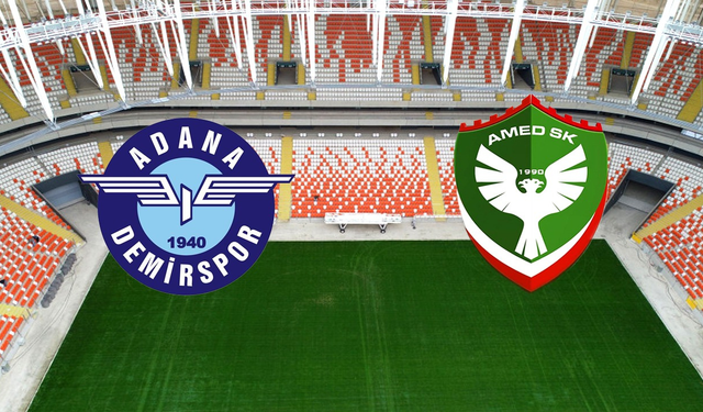 Adana Demirspor - Amedspor maç detayları