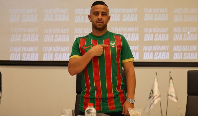 Amedspor'dan flaş transfer: Dia Saba 2 yıllığına yeşil-kırmızı formada