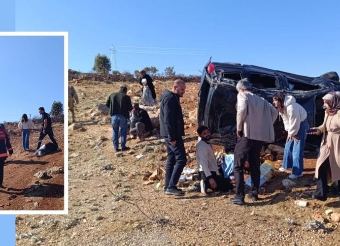 Mardin’de araç takla attı: 5 ölü 3 yaralı