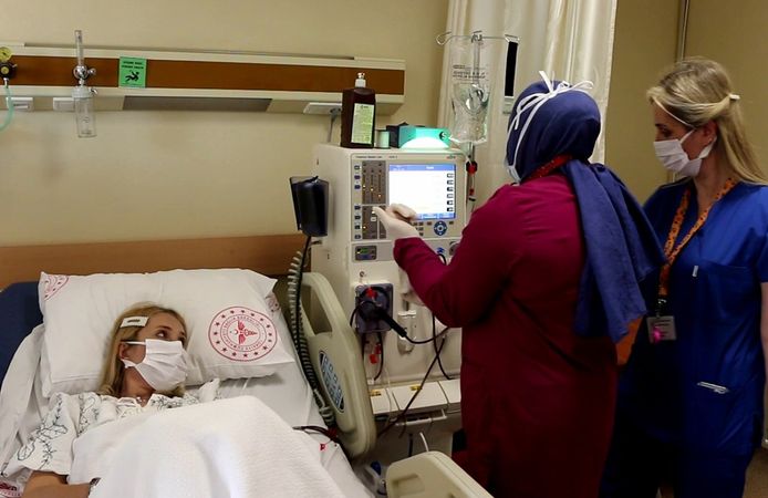 Hastaneye gitmeden diyaliz tedavisi başladı