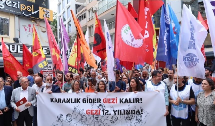 Gençler ve demokrasi güçleri Gezi’nin 12. yılında bir araya geldi