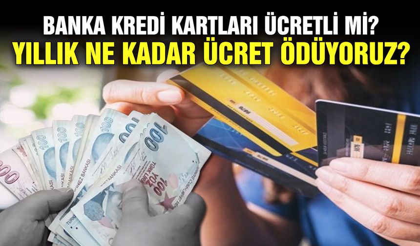 Banka Kredi Kartları ücretli mi? Yıllık ne kadar ücret ödüyoruz?