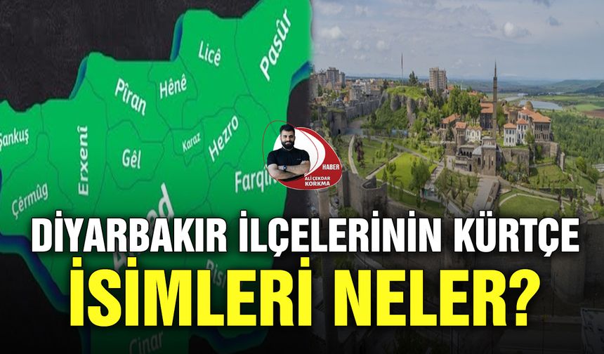 Diyarbakır ilçelerinin Kürtçe isimleri neler?