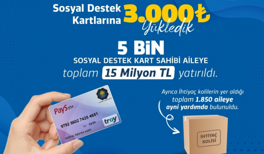 Diyarbakır’da 5 bin aileye 15 milyon TL nakdi yardım