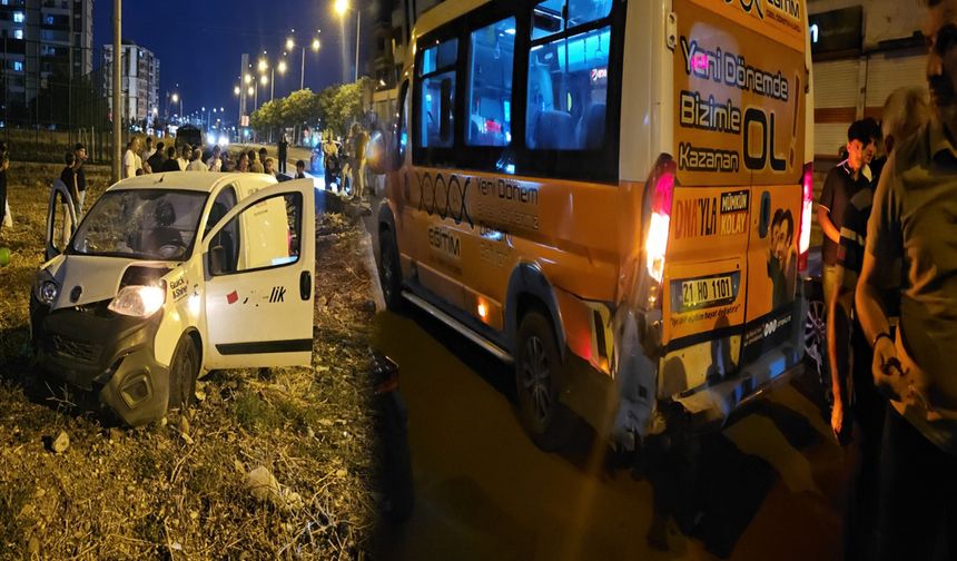 Diyarbakır'da ticari araç, Minibüse çarptı: Çok sayıda yaralı var