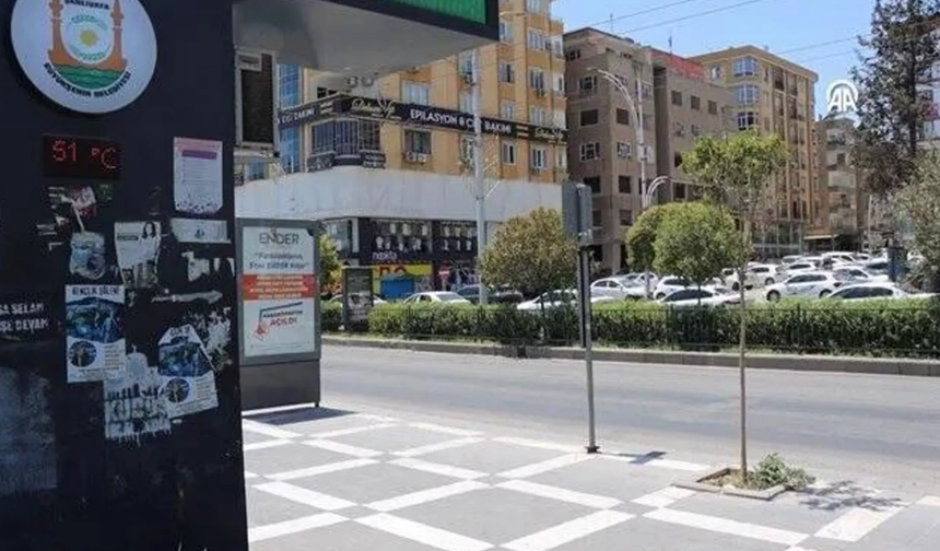Tarihi rekor! Şanlıurfa’da termometreler 51’i gösterdi