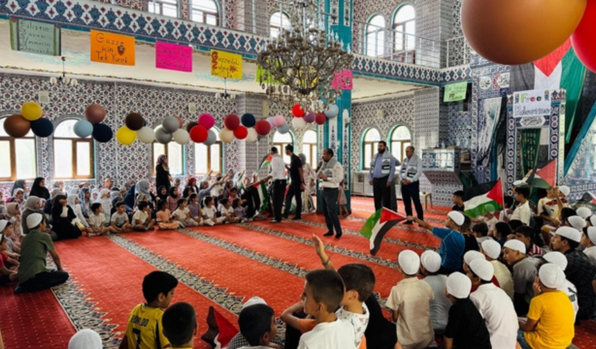 Diyarbakır’da öğrencilerden Filistin’e destek mesajı