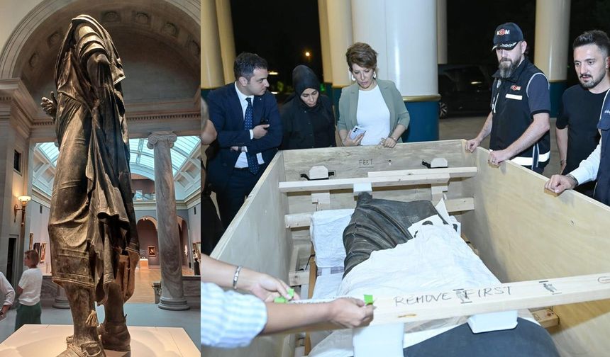 Marcus Aurelius heykeli ABD’den Burdur’a getiriliyor