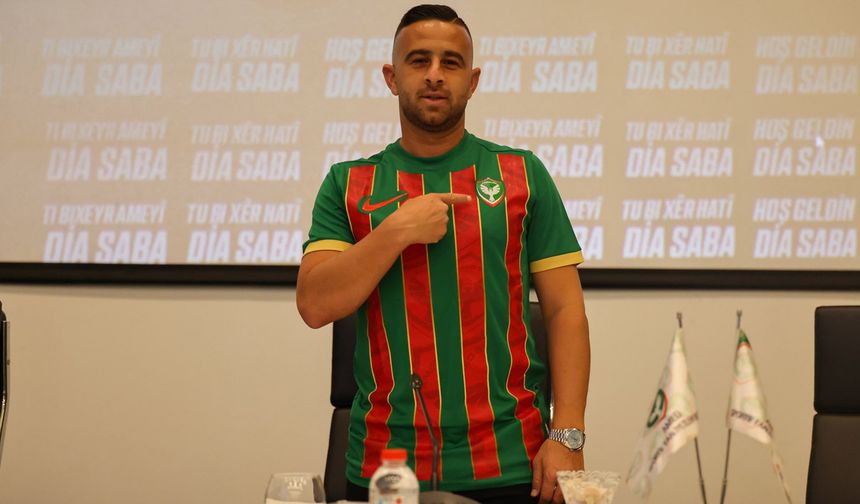 Amedspor'dan flaş transfer: Dia Saba 2 yıllığına yeşil-kırmızı formada