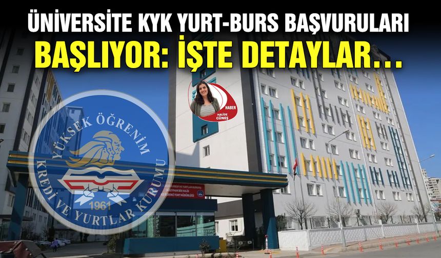 Üniversite KYK yurt-burs başvuruları başlıyor: İşte detaylar…
