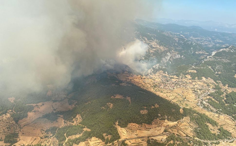 Muğla'da orman yangını çıktı